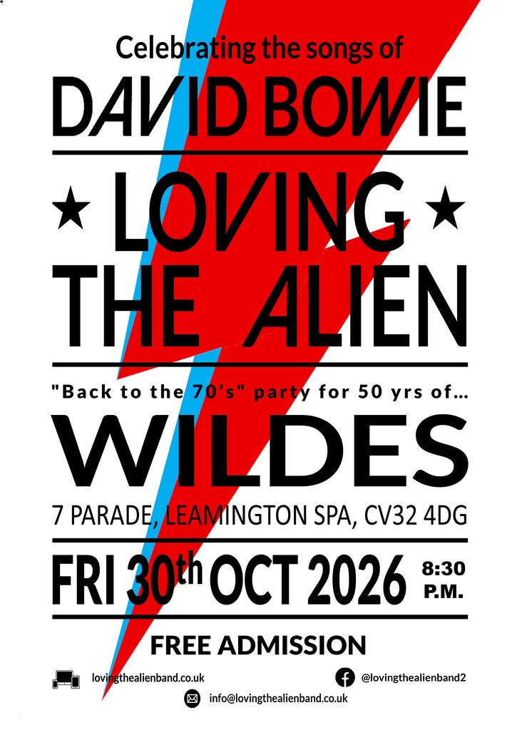 Poster: Loving The Alien at Wildes,